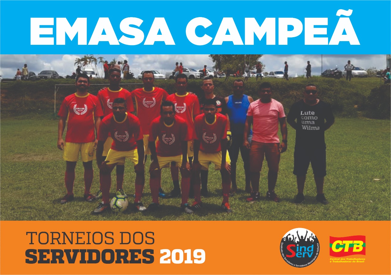 Time da EMASA venceu o Torneio de Futebol do Servidor Público 2019 – Emasa  Itabuna